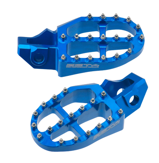 Zeta Aluminum Footpegs HQV.MX/ED SX '16-H-Blue