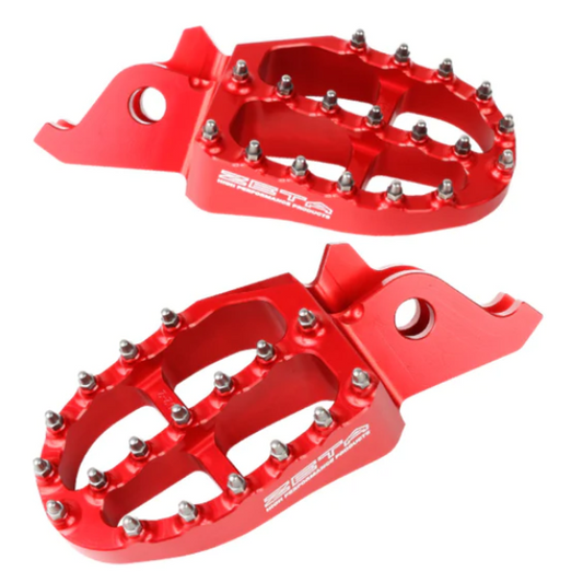 Zeta Aluminum Footpegs CRF250/450, CRF250L/M/Rally Red