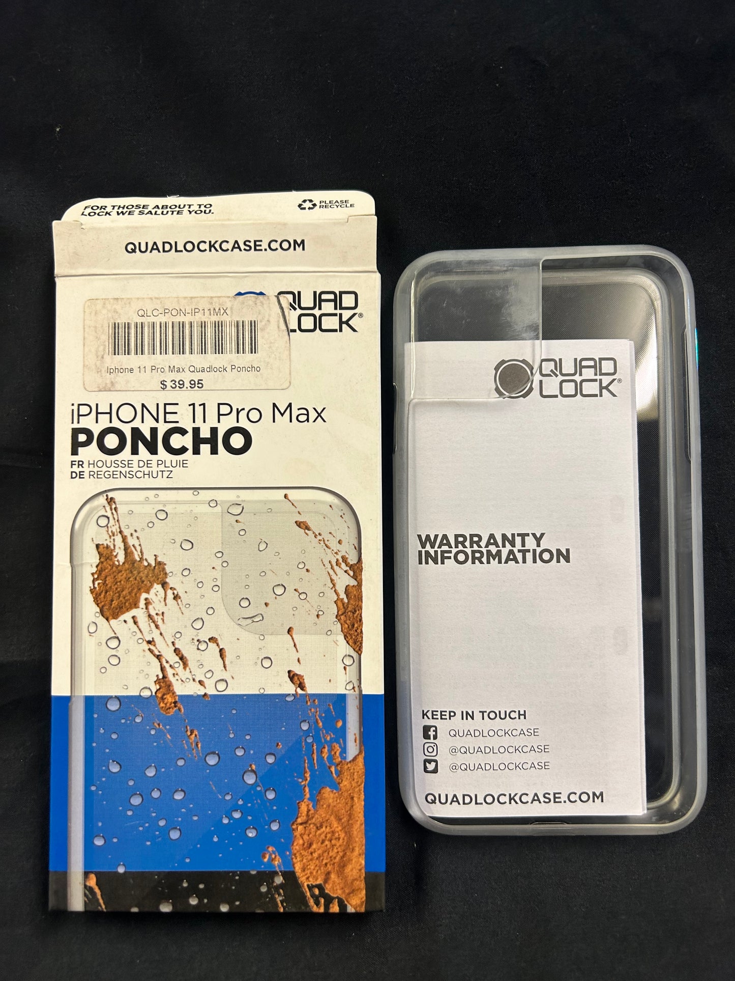 Quad lock iPhone 11 Pro Max poncho case | Kaitaia Motorcycles