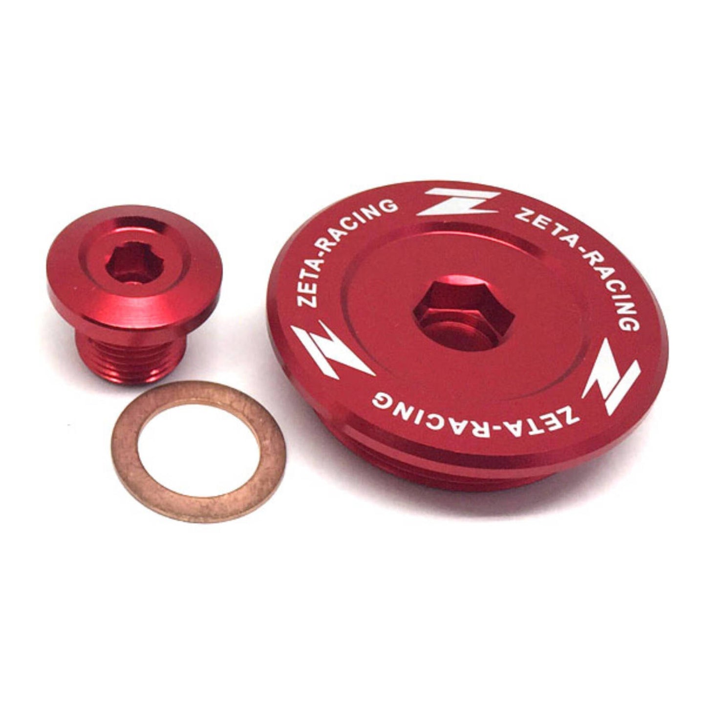 Zeta Engine Plugs Suzuki DRZ400S/SM '00- - Red