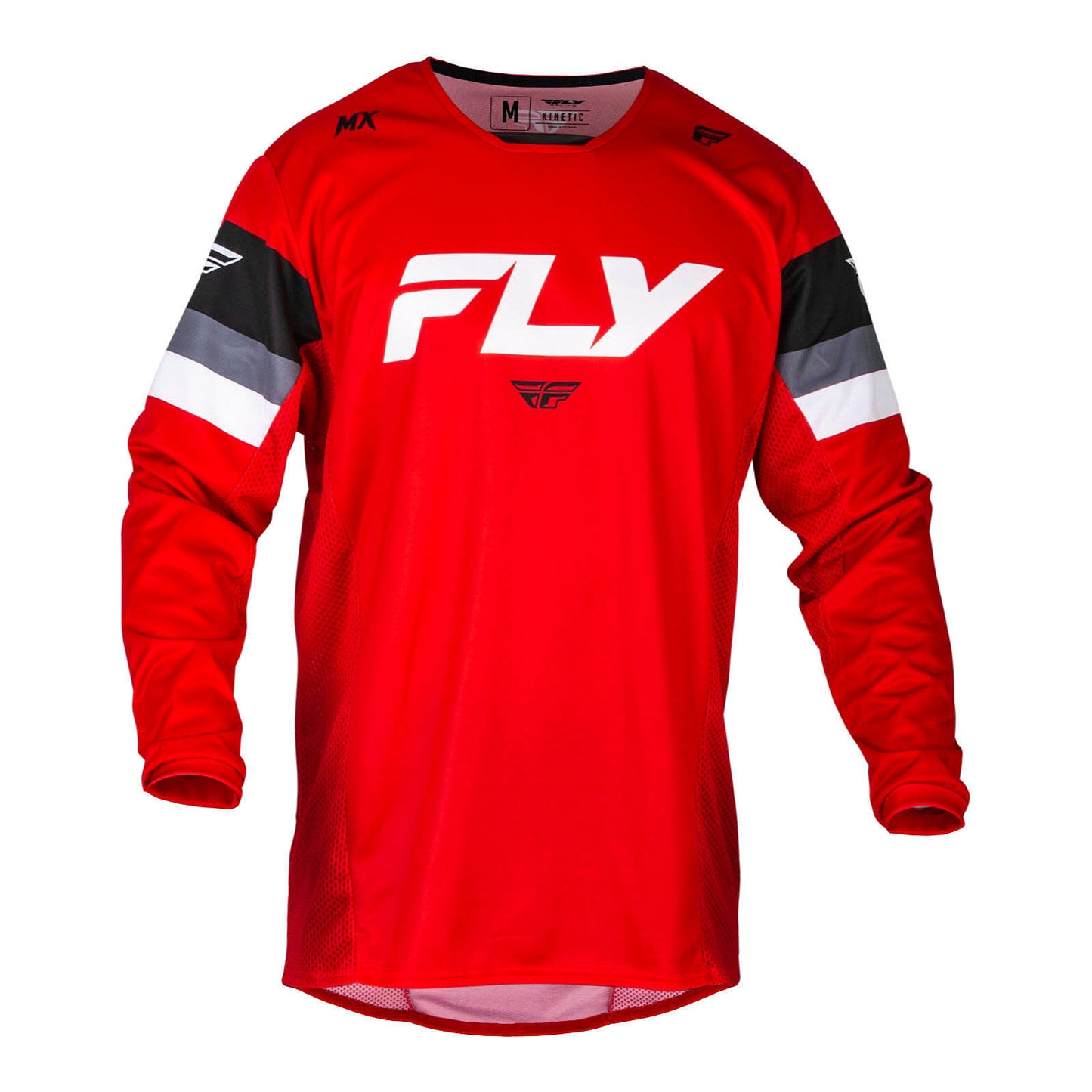 FLY Racing Kinetic Prix Jersey - Red/ Grey / White