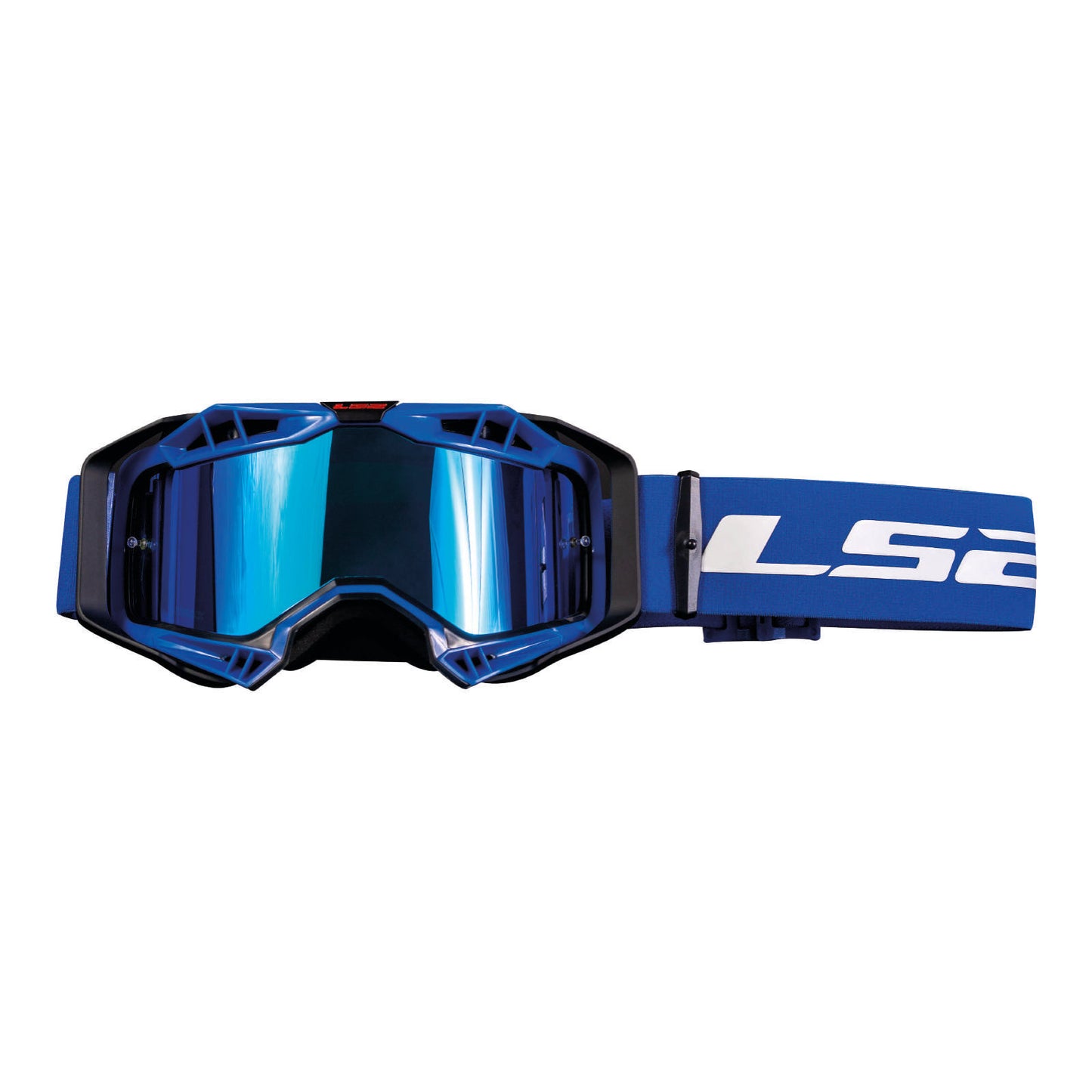 LS2 Aura Pro Goggle - Blue with Iridium Lens