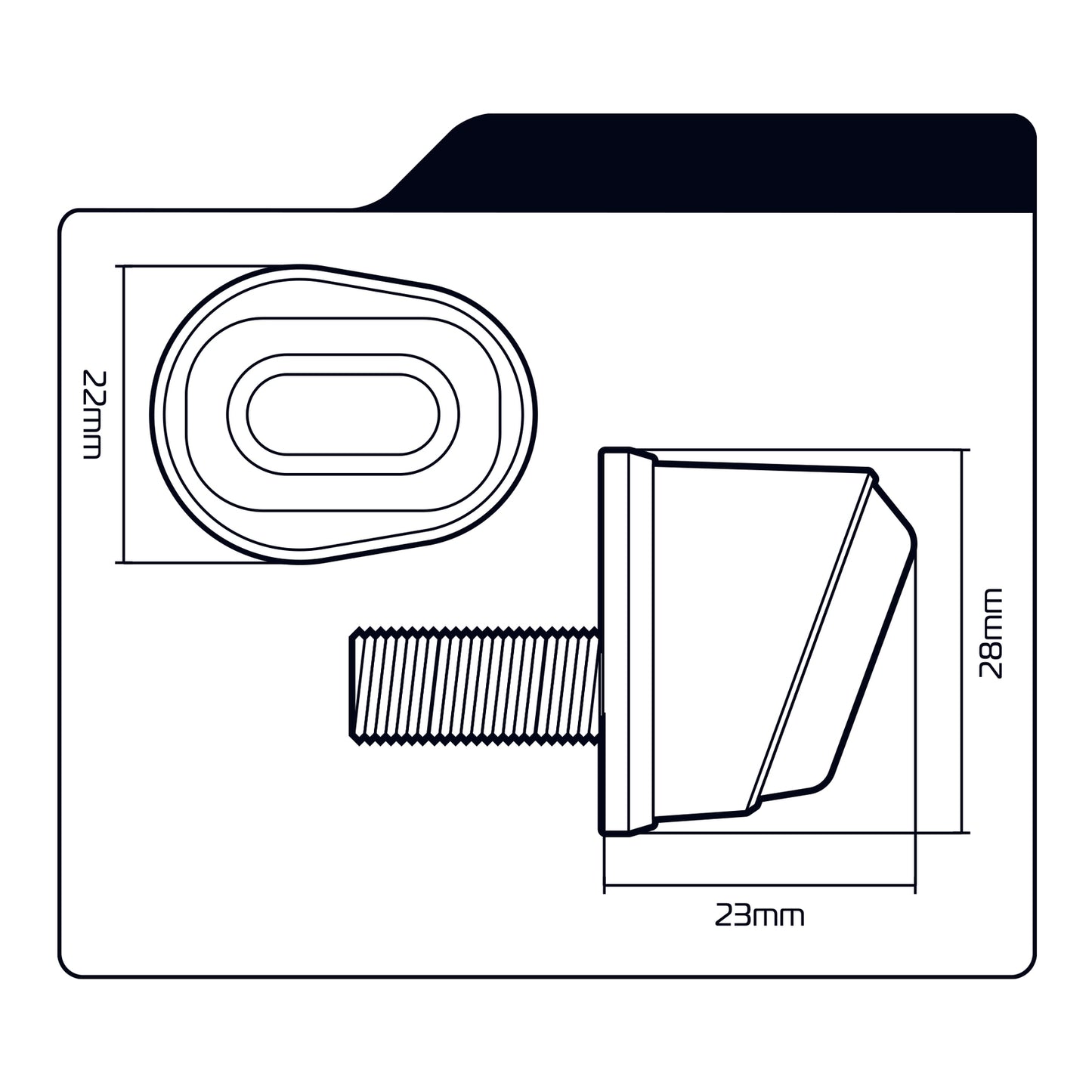 Oxford Dark Eye Micro Indicator - Flush Fit