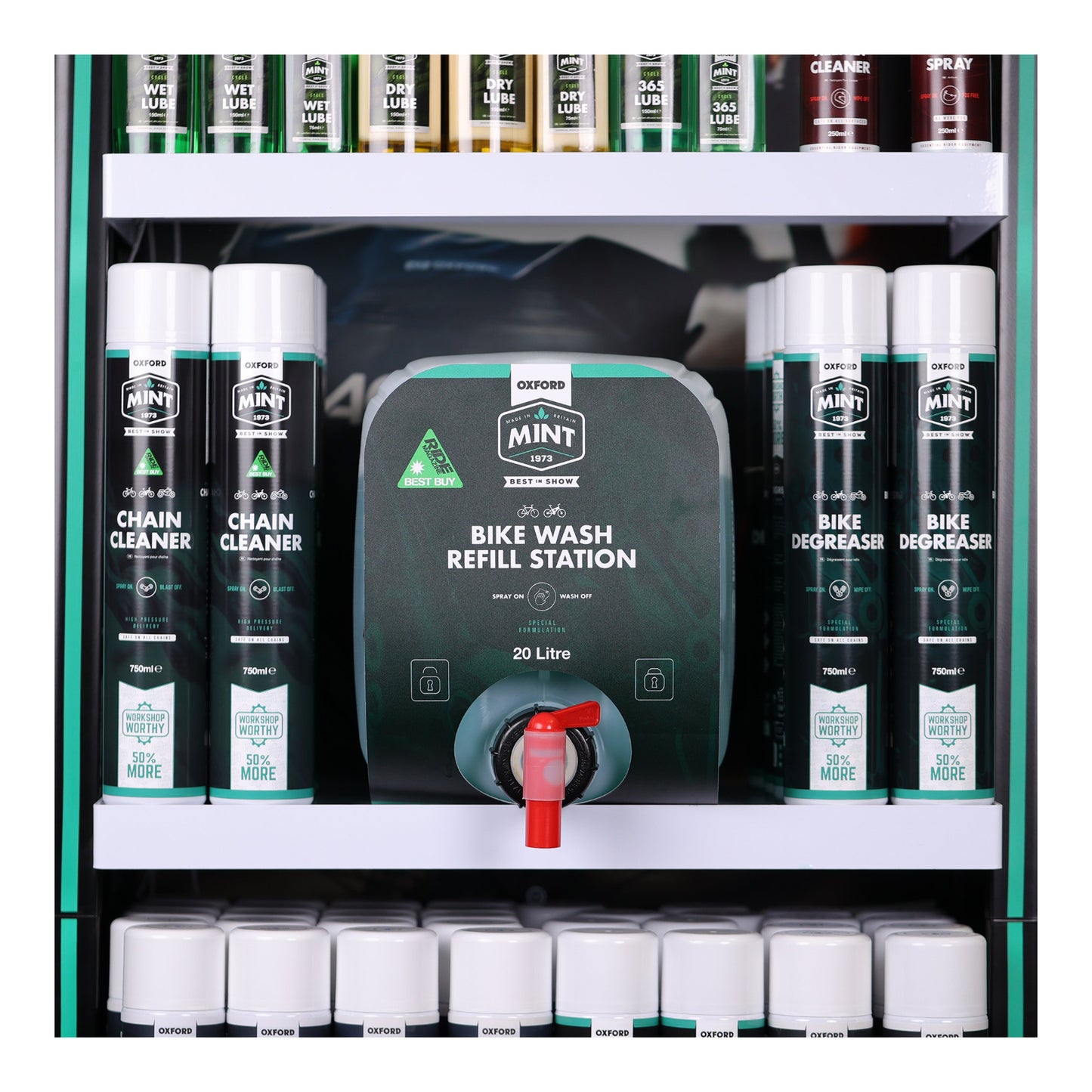 Oxford Mint Bike Wash Refill Station (1 x 20L + 2 x OC104)