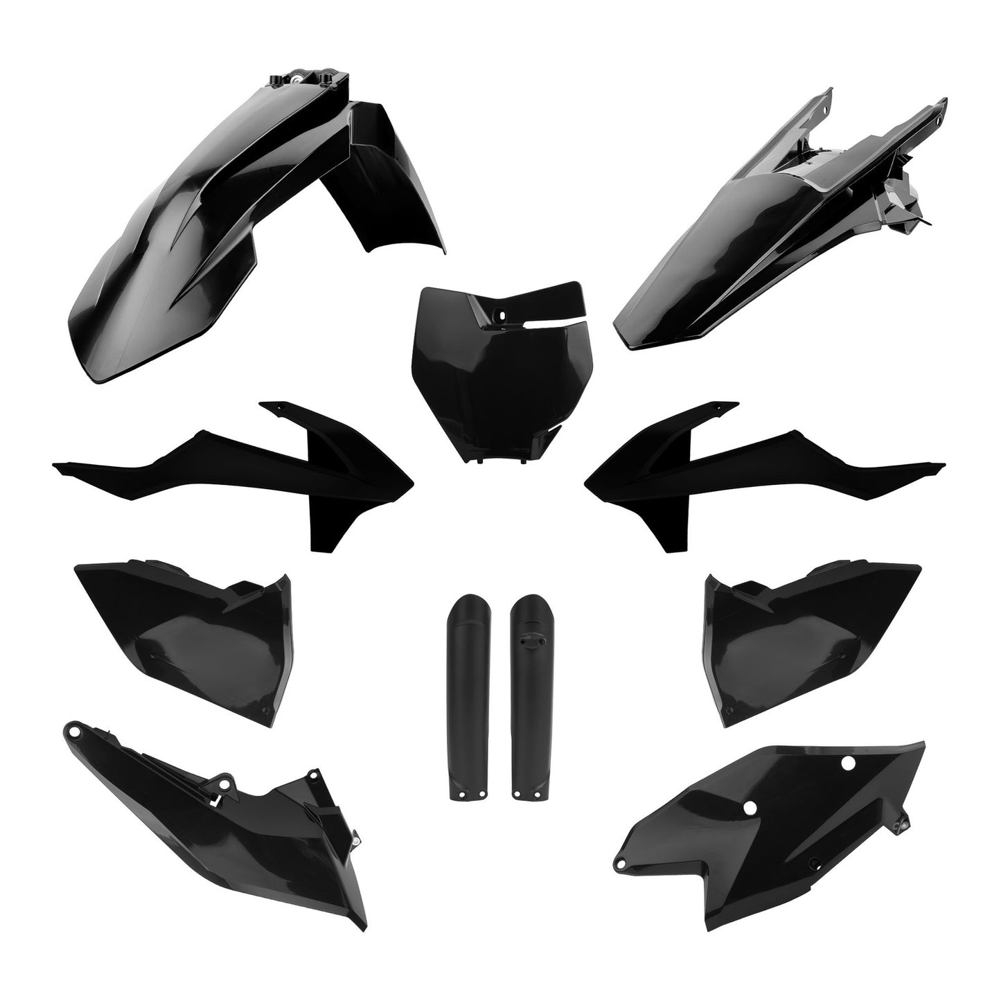 Polisport Full Enduro Kit w/ Mask KTM EXC/EXC-F '17-'19 - Black