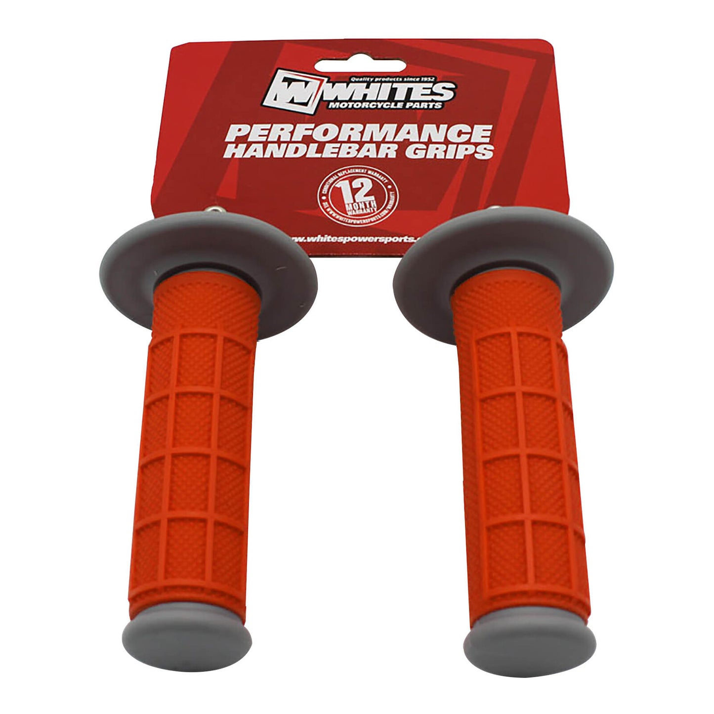 Whites Grip MX Half Waffle - Grey / Orange