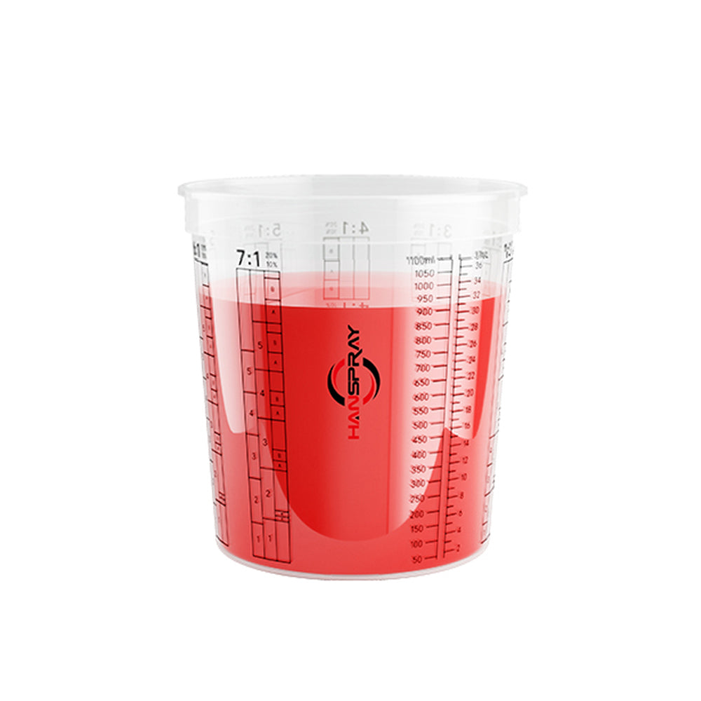 HANSPRAY MIXING CUPS 1100ML (1300ML CAPACITY) - BOX OF 200