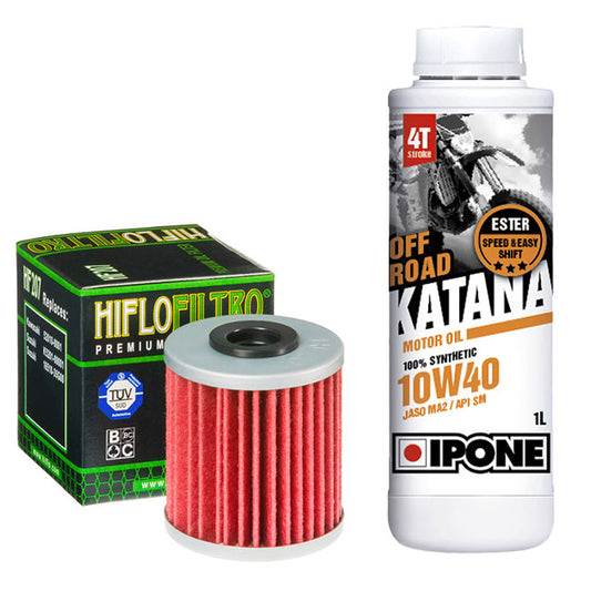 Ipone Kawasaki Oil Change Kit HF207/800366