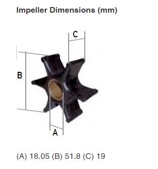 40-70Hp Waterpump Impeller 6H3-44352-00