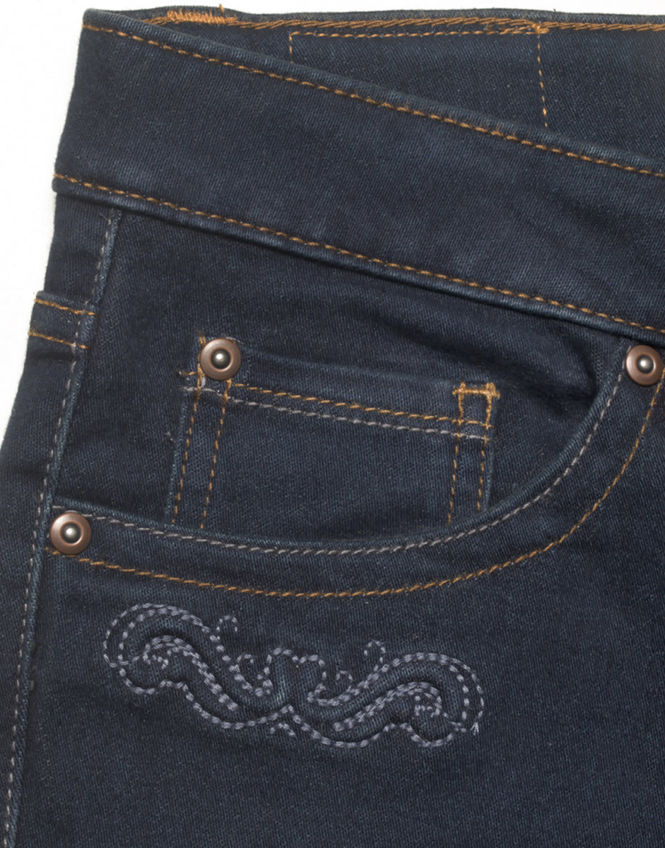 Classic 5 Pocket Midrise Bootleg Jeans - Indigo