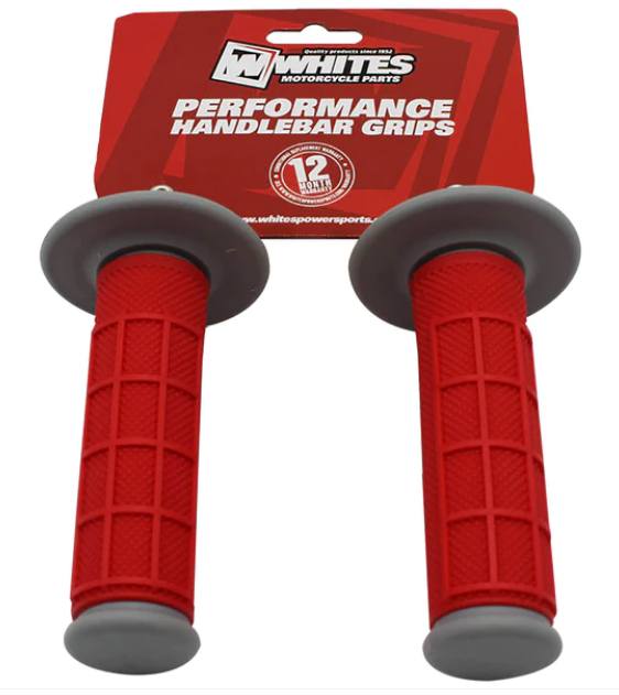 Whites Grip MX Half Waffle - Grey/Red