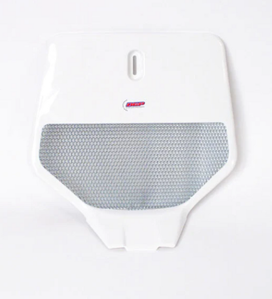 NUMBER PLATE AIRFLOW WHT