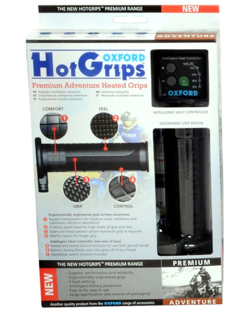 Oxford Hot Grips Premium Adventure With V8 Switch