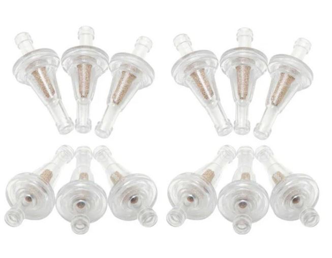 12 Fuel Filters,1/4" Flg,1.25l K81-0220 Card