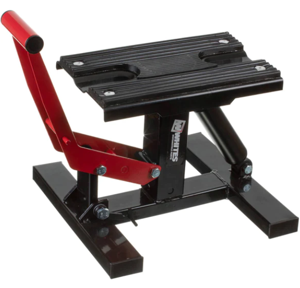 WHITES MX LIFT STAND - (HEIGHT ADJ. & HYDRAULIC DAMPER)