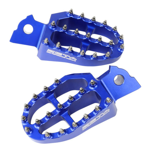 Zeta Aluminum Foot Pegs YZF250/450 YZ125/250 Blue