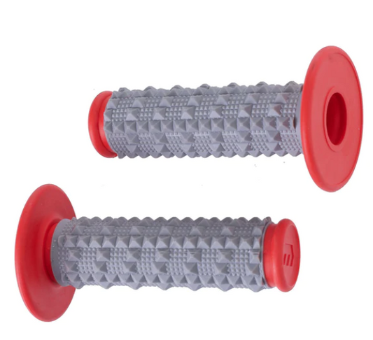 Whites MX Large Diamond Grip Grey/Red