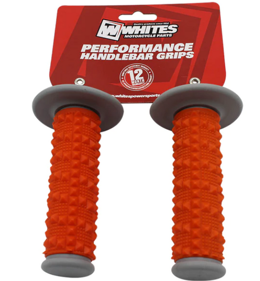 Whites Grip MX Full Diamond - Grey/Orange