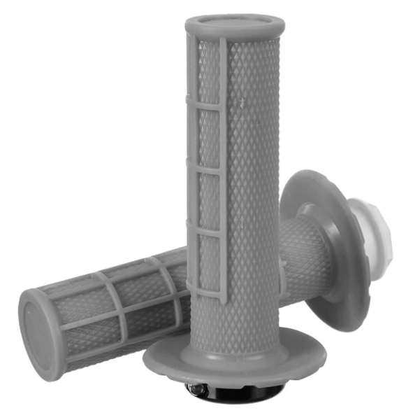Whites Lock On Grips - Half Waffle - Grey