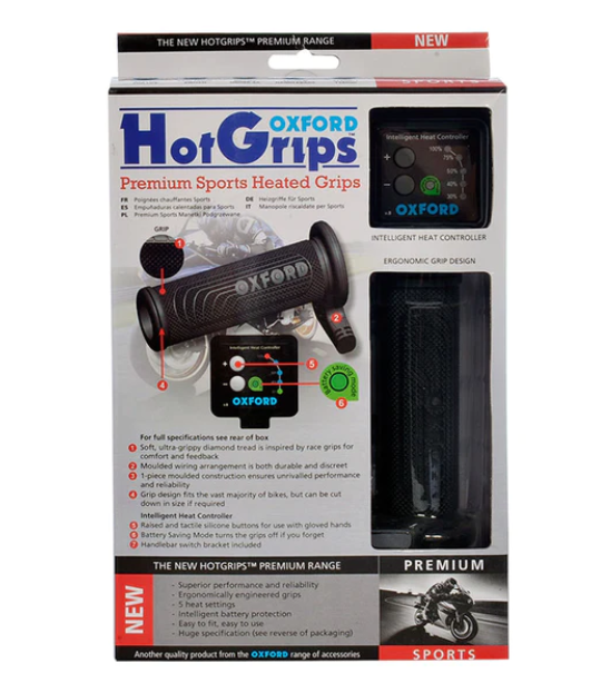 Oxford Hot Grips Premium Sports With V8 Switch
