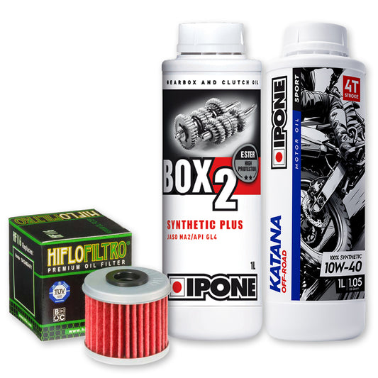 Honda Oil Change Kit - HIFLO HF116 / IPONE 801104 / IPONE 800189