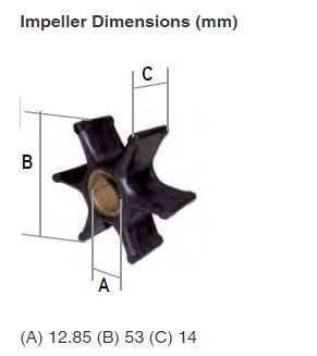 9.9 - 15HP Yamaha Impeller 63V-44352-01