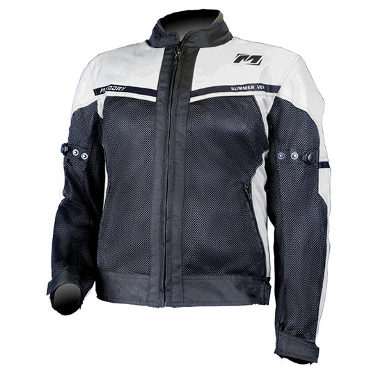 MOTODRY Summer Vent Jacket - White Black
