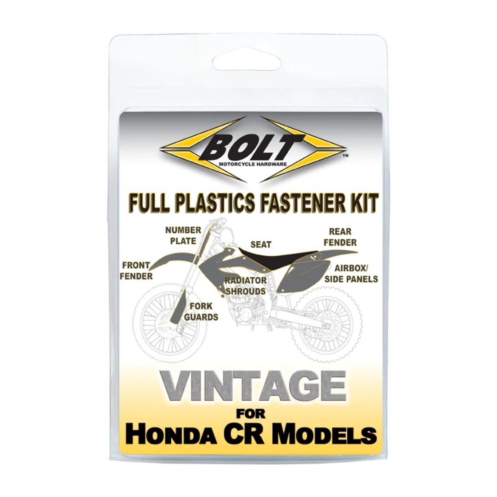 Bolt Body Work Fastener Kit Honda CR500 '90-'01