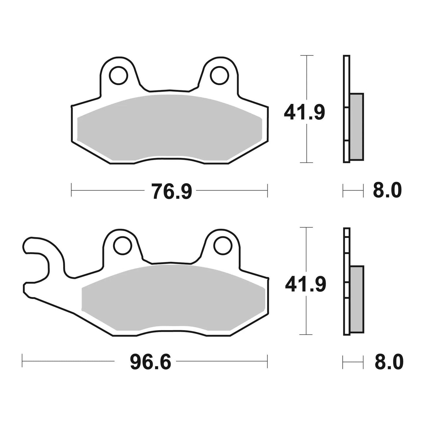 Brembo Prime Sinter Front Brake Pads 07SU12SD