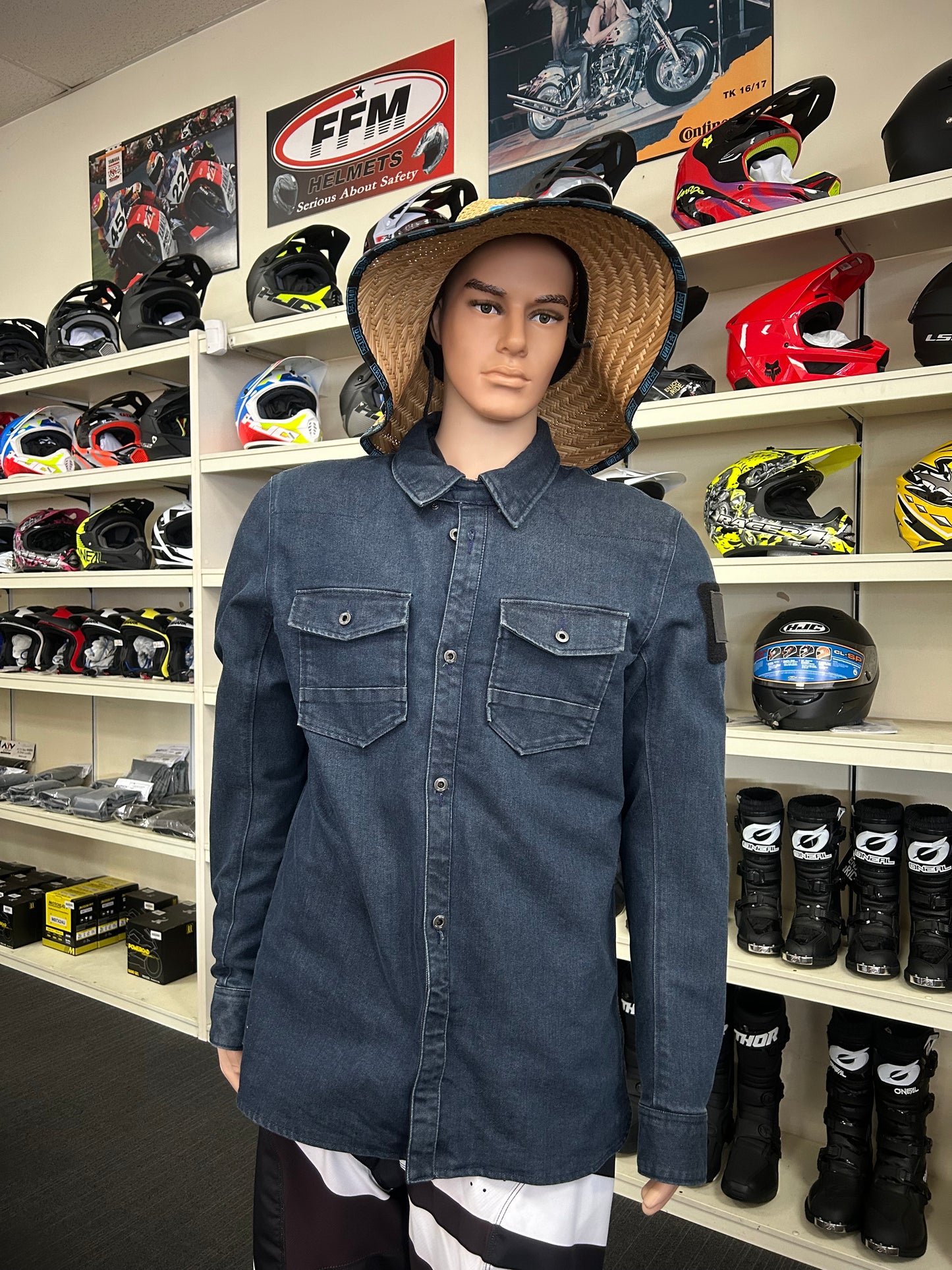 Rev-it 2XL Hudson Overshirt Light Blue | Kaitaia Motorcycles