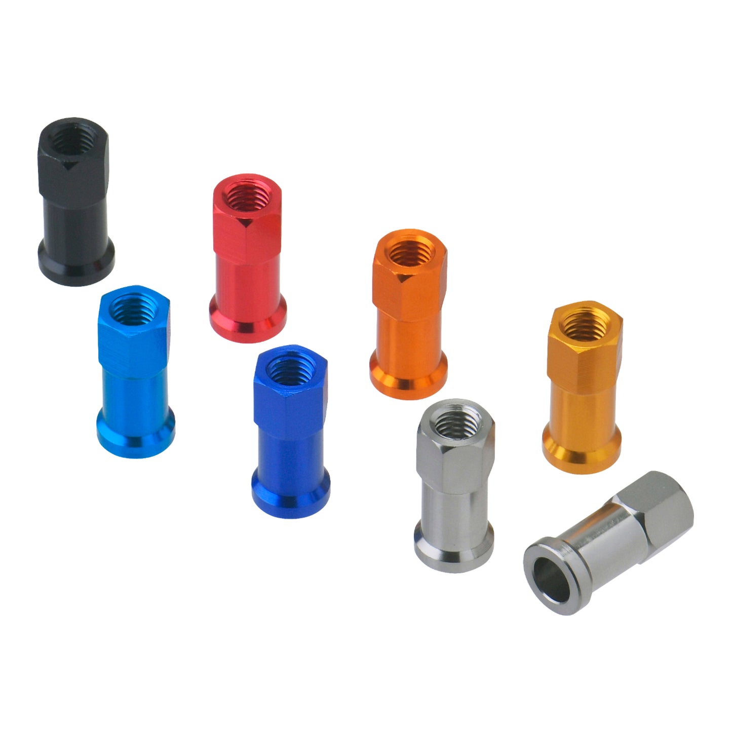 DRC RIM LOCK NUTS 2PCS TI-COLOUR