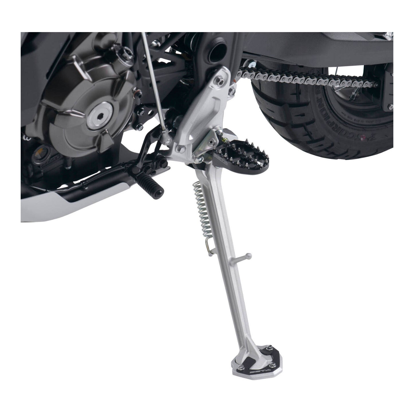 Zeta Side Stand Extender Black/Silver Yamaha Tenere 700 '20-