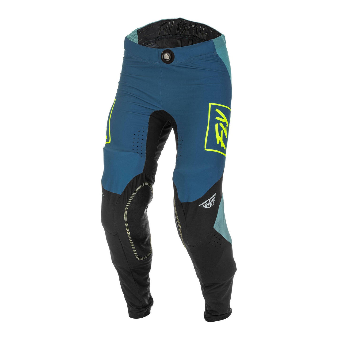 Fly Racing Lite Hydrogen Pant - Grey / Teal / Hi-Vis