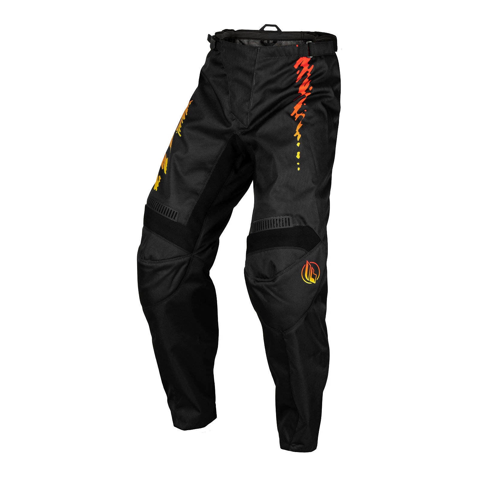 FLY Racing Youth F-16 Pants - Black / Yellow / Orange