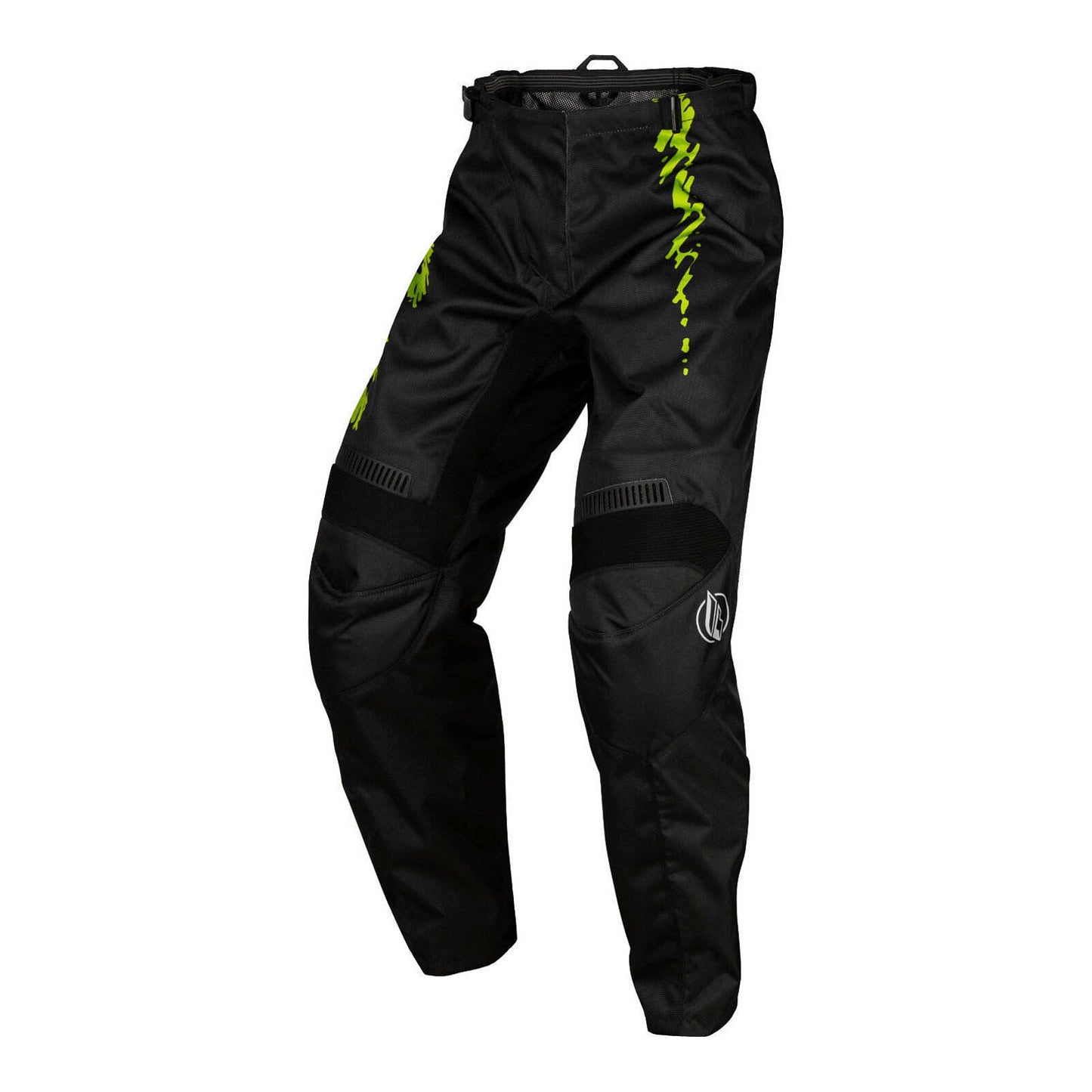 FLY Racing Youth F-16 Pants - Black / Neon Green / Light Grey
