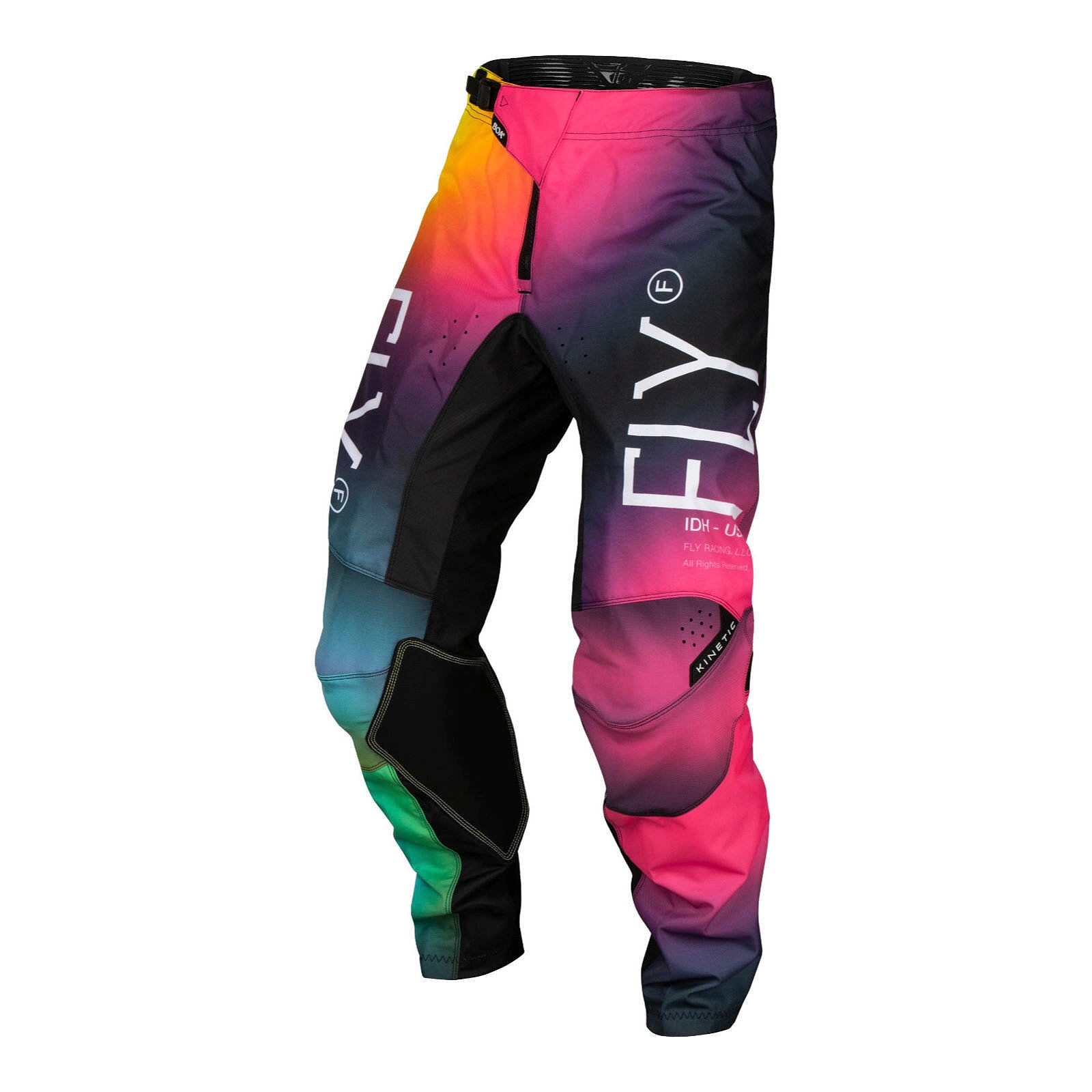 FLY Racing Youth Kinetic Pants - Fuscia / Electric Blue / Hi-Vis