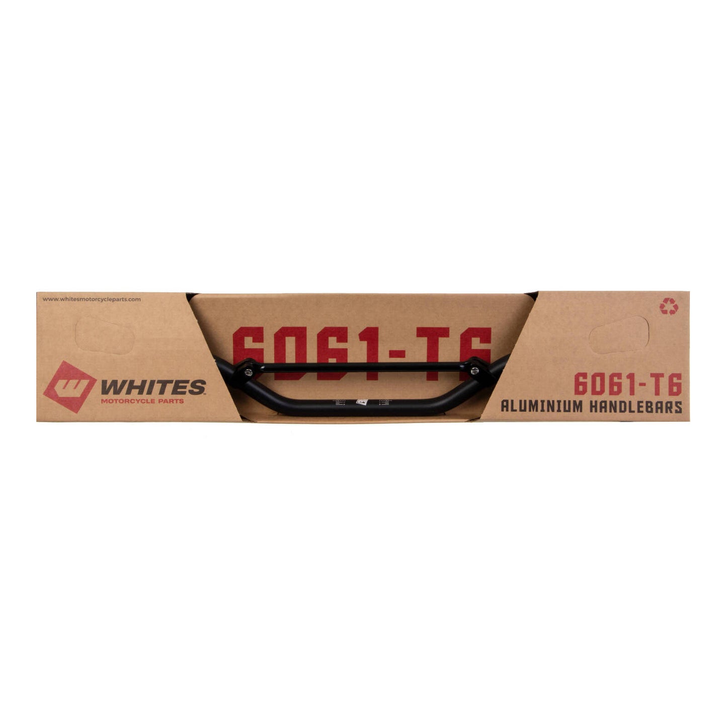 Whites Handlebars Alloy 6061 7/8 (22.2mm) CR High Black