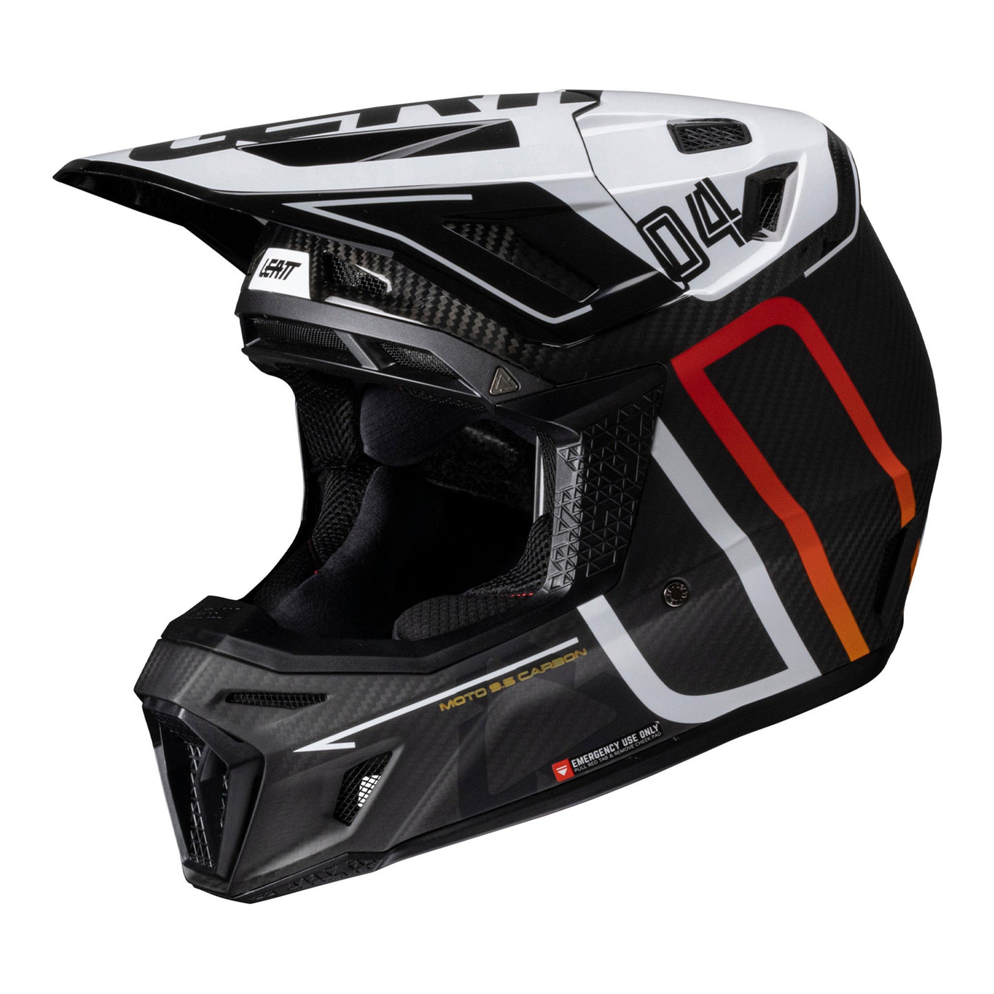 Leatt 2025 9.5 Helmet Kit - Carbon / White