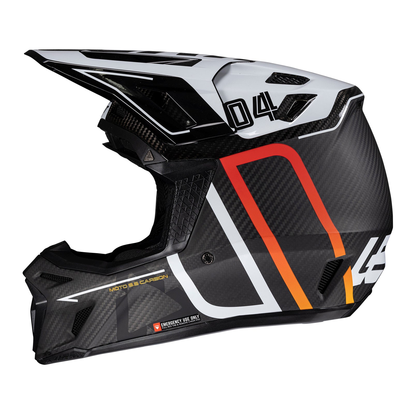 Leatt 2025 9.5 Helmet Kit - Carbon / White