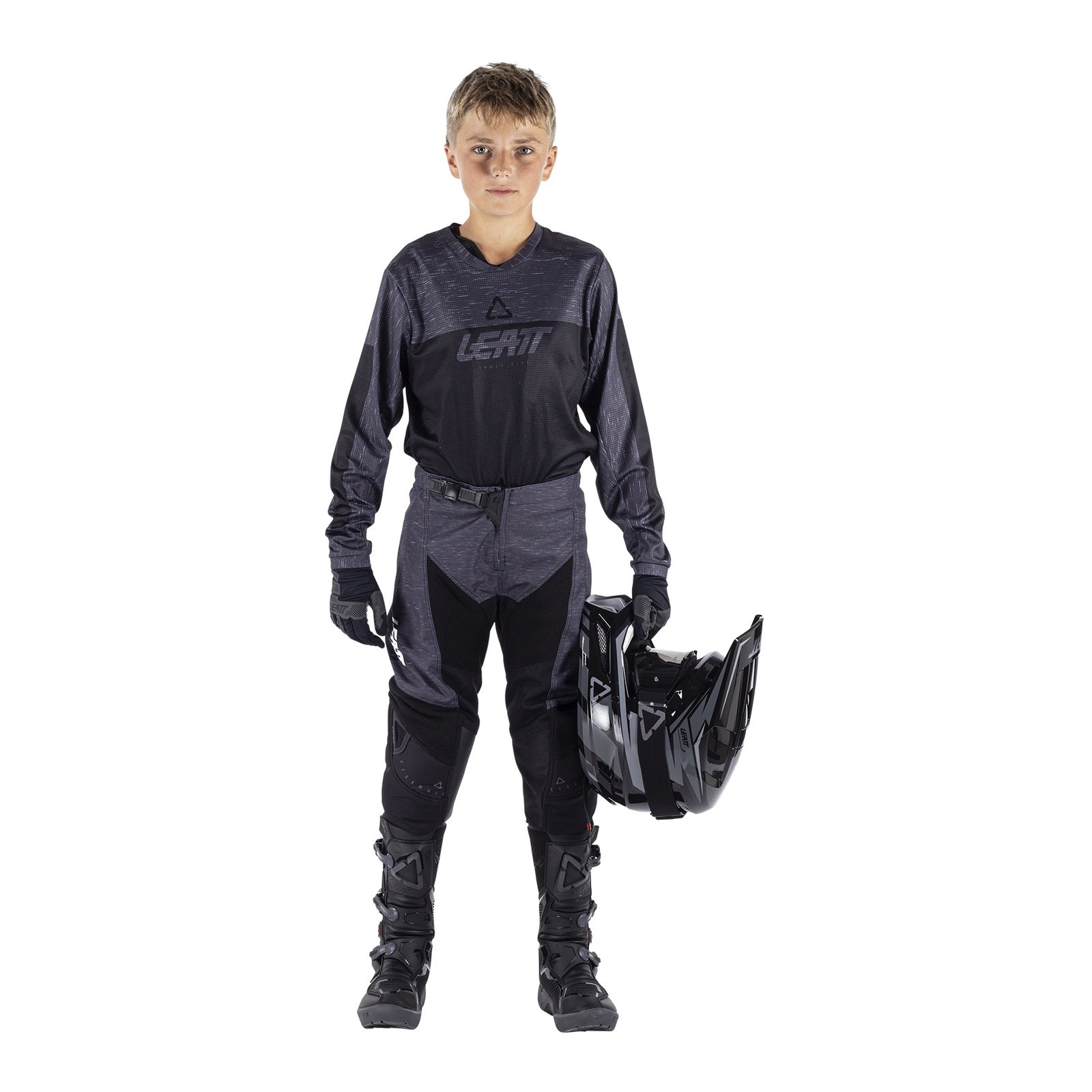 Leatt 2026 3.5 Junior Ride Kit - Stealth Black / Grey