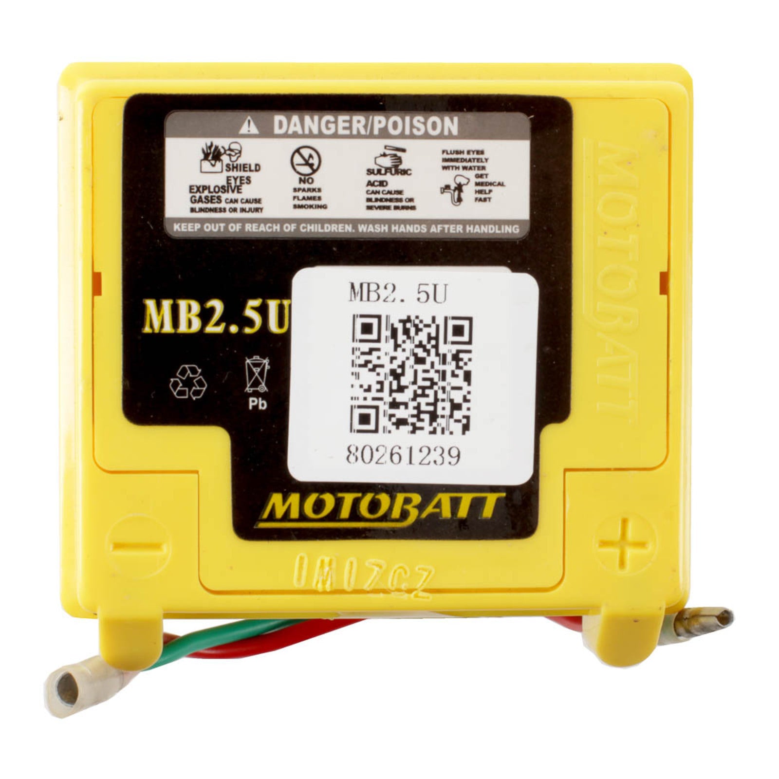 Motobatt QuadFlex Battery MB2.5U (10pcs/ctn) - Indent