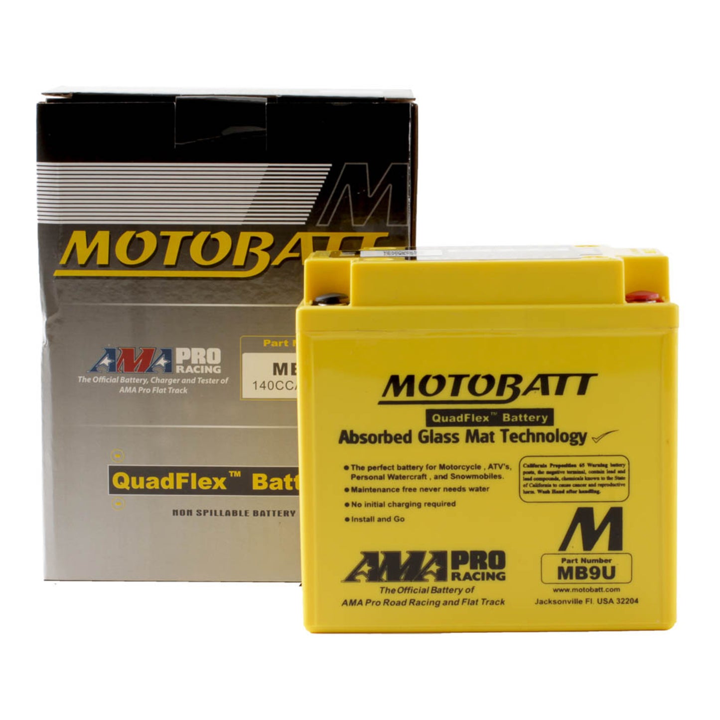 Motobatt Battery Quadflex AGM - MB9U