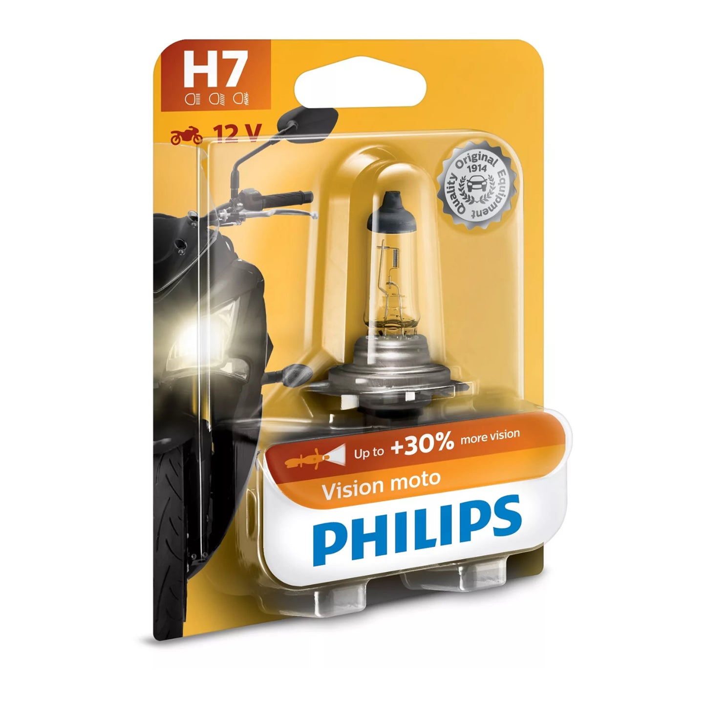 Philips Bulb H7 12972 PR 12V 55W PX26D BW Vision Moto