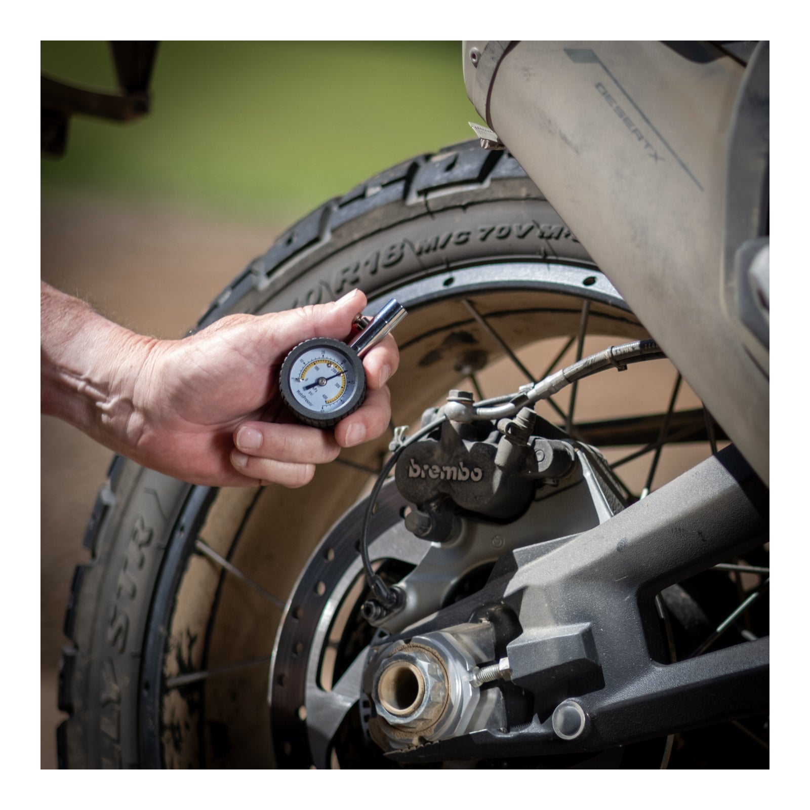 Rocky Creek Motopressor Dial Tyre Gauge
