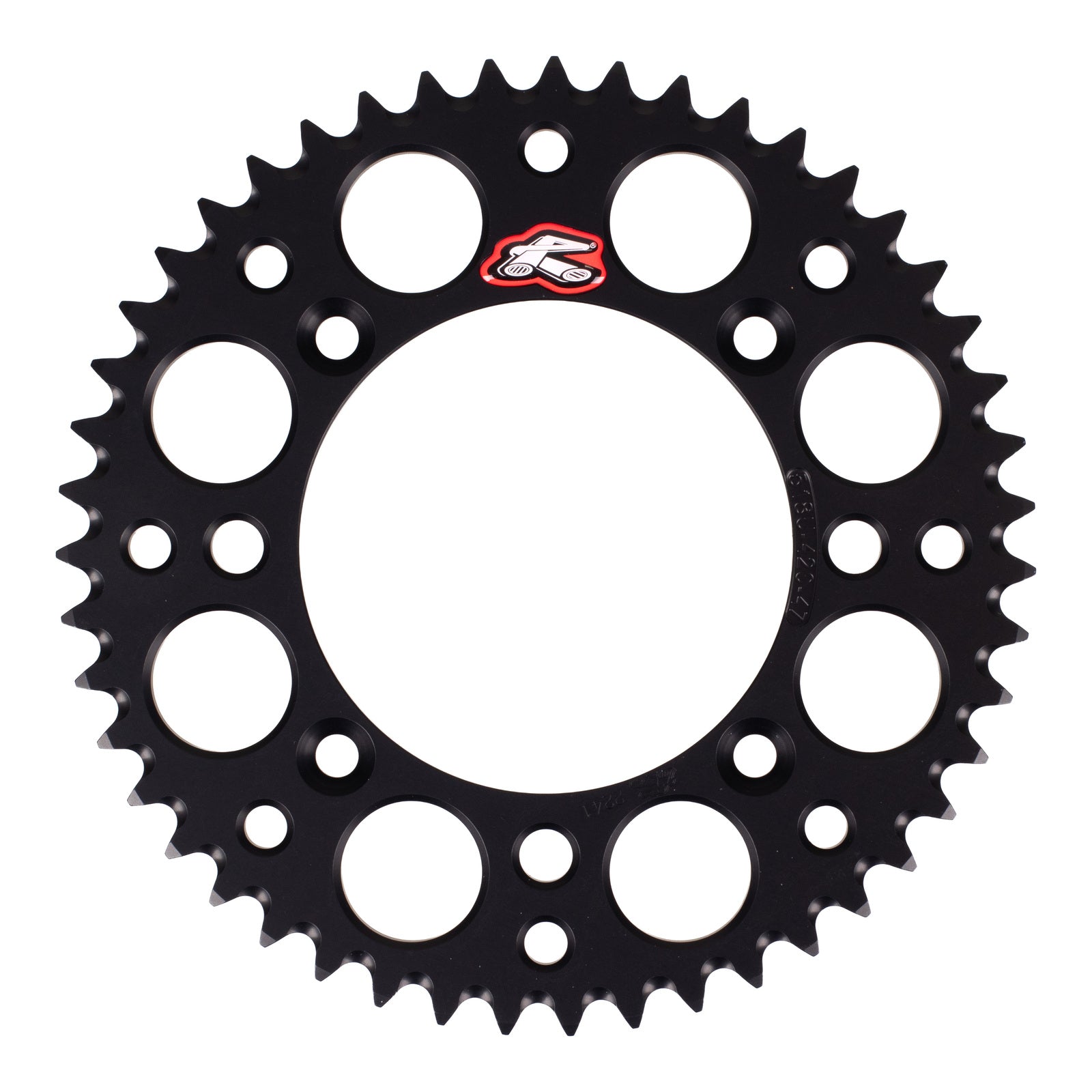 Renthal Sprocket Rear - Black 47T Alloy 7075 T6 Grooved KTM65 Husqvarna