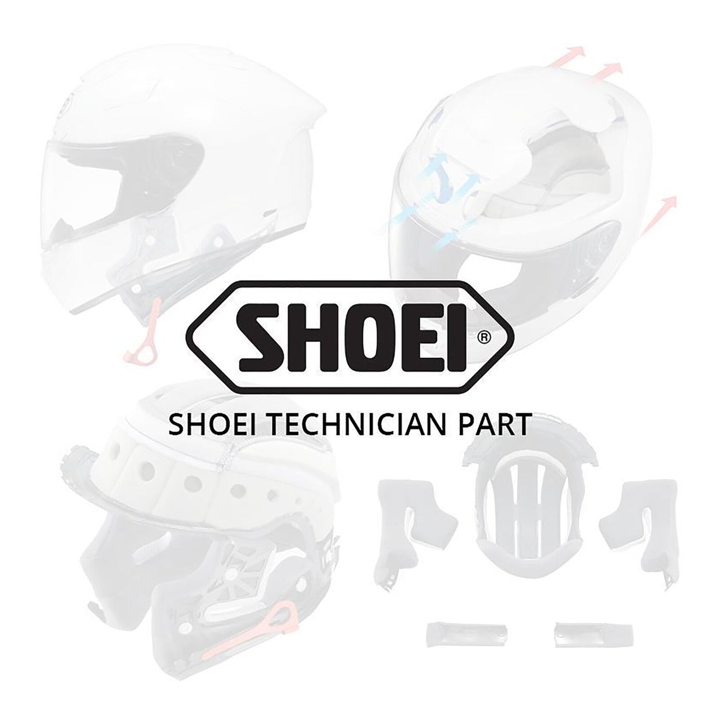Shoei XR1100 Lower Vents - Matte Dark Grey
