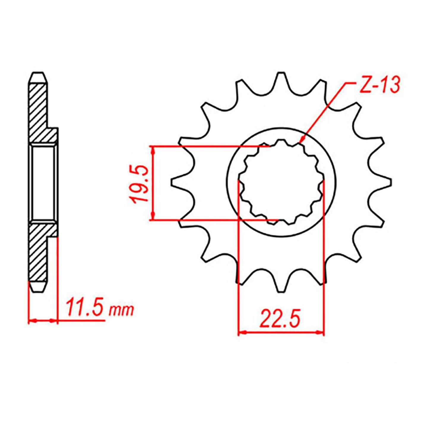 Sprocket Kit Suzuki DRZ125 Small Wheel - 428H 14/51