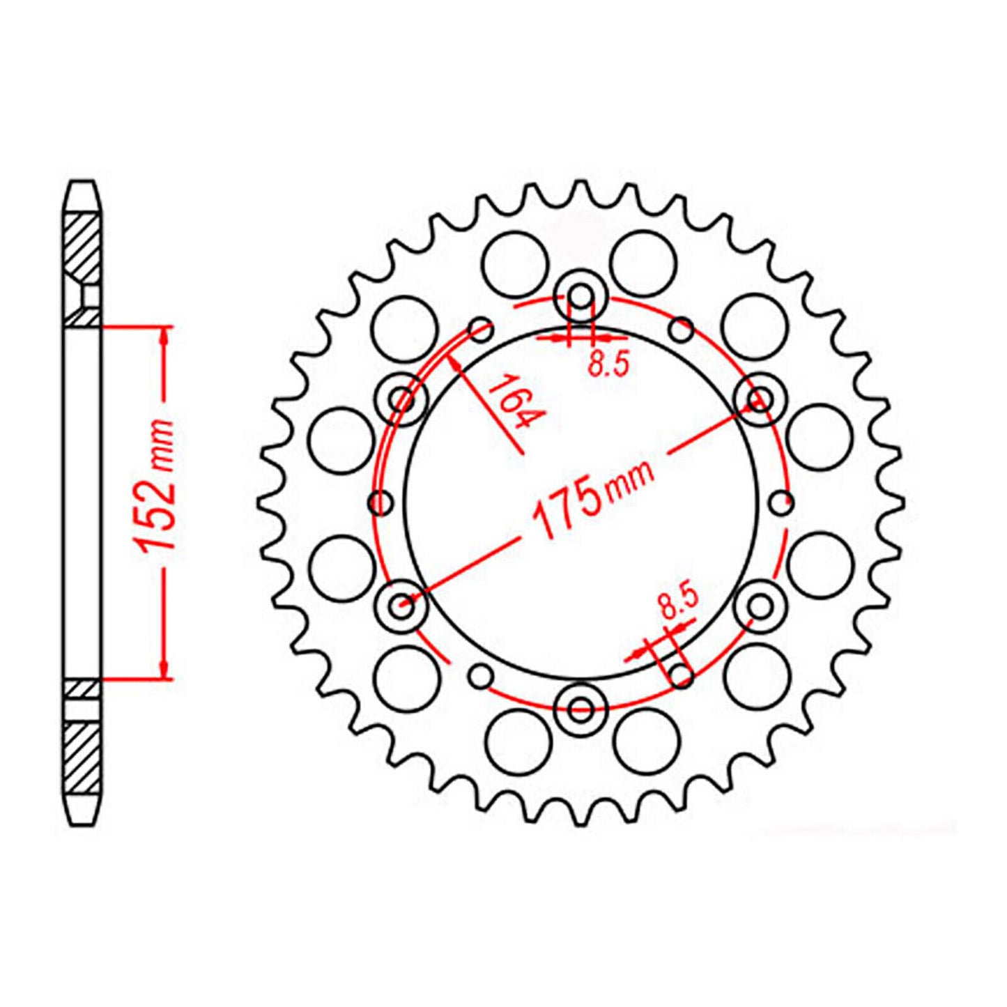 Sprocket Kit Yamaha TT250 R '96-'98 & '03-'04 - 520SO 14/44