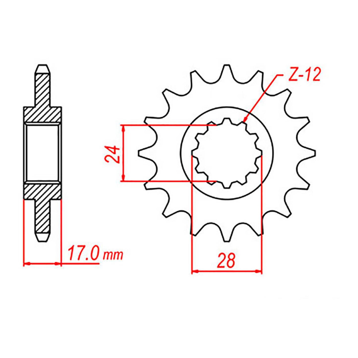 Sprocket Kit Honda CB600F Hornet -'06 - 525XRE 15/42