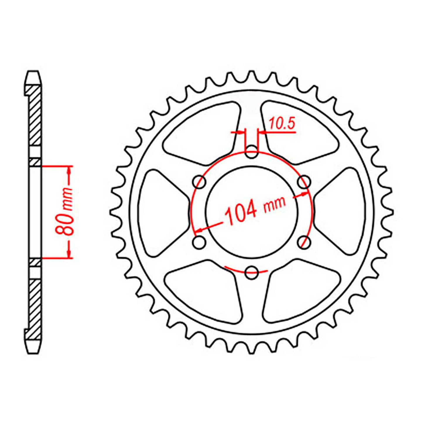Sprocket Kit Kawasaki ZXR750 (L1-L3) '93-'95 - 530XRE 16/44